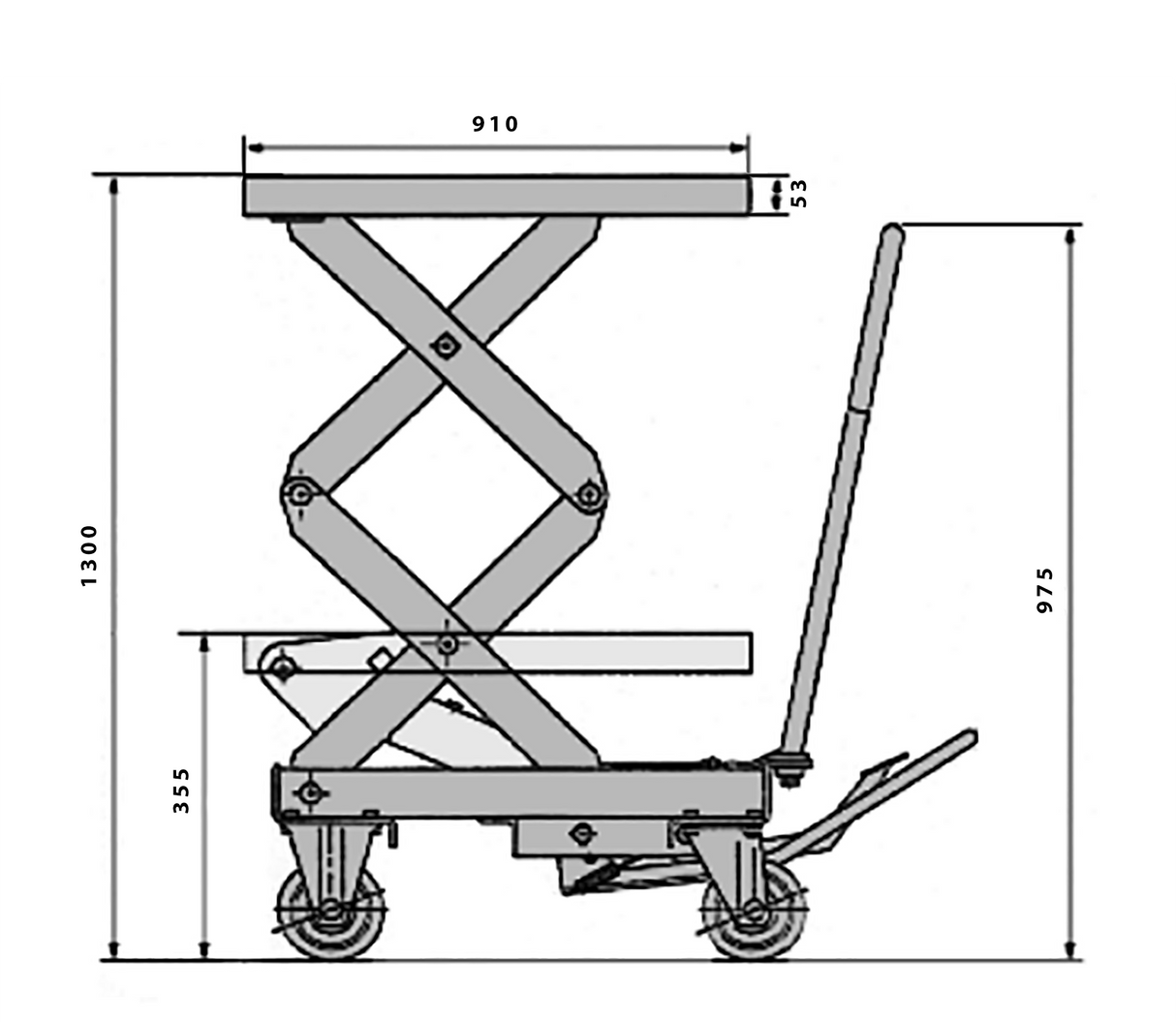 TFD35 350 Kg Scissor Lift Table