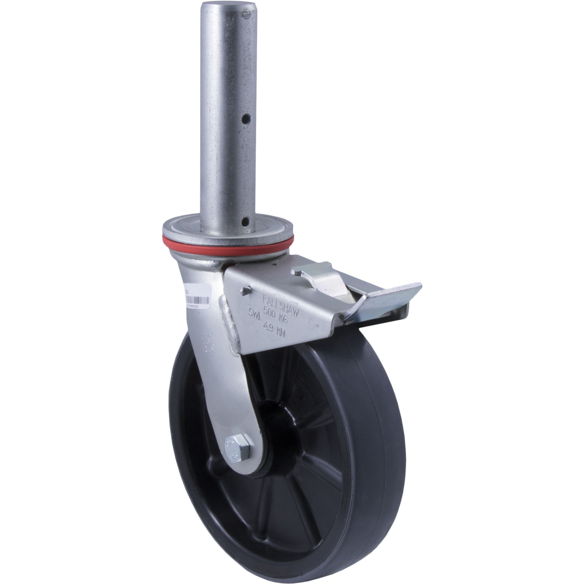 SC11 - 500 kg Swivel Solid Stem Total Brake 200mm Polyurethane