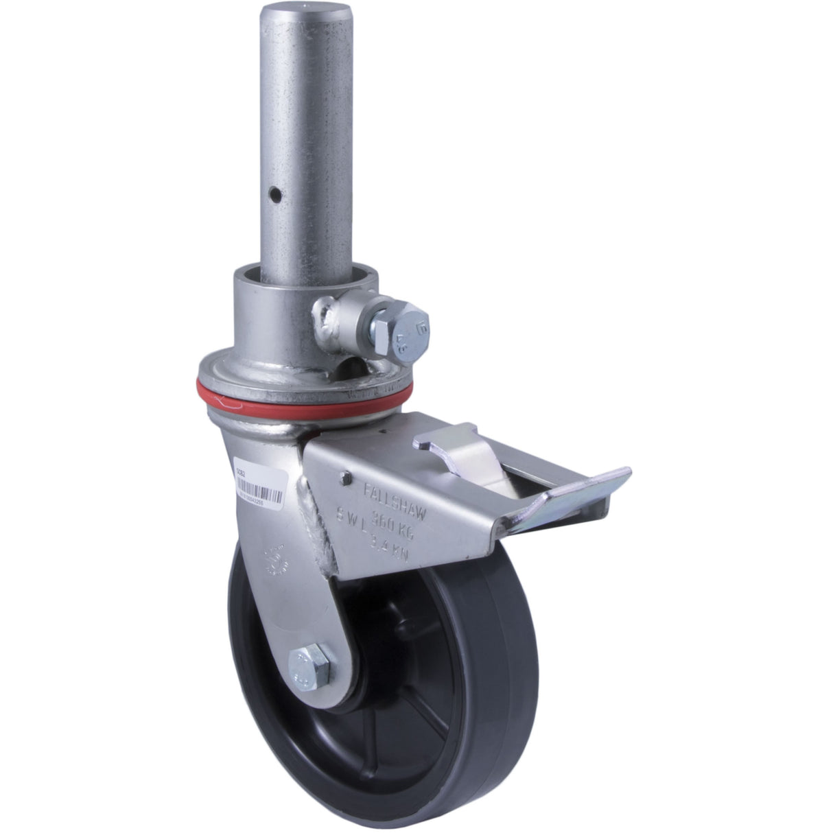 SC62 - 360 kg Swivel Solid Stem w/ Cup Total Brake 150mm Polyurethane