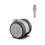 5920UAI050L51-G 50 Kg Swivel 50mm Twin Wheel Polyurethane