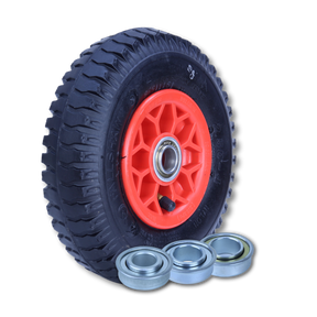 250X4LUG-PWB 220 mm plastic centre ball bearing pneumatic wheel