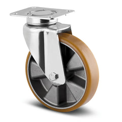 3640ITP125P63 - 500 kg Swivel Plate 125mm Polyurethane