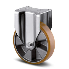 3648ITP160P63 - 600 kg Fixed Plate 160mm Polyurethane