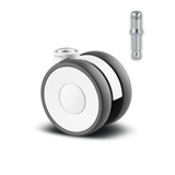 5920POH065L51-W 50 Kg Swivel 65mm Twin Wheel Polyamide