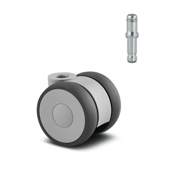 5920UAI050L51-G 50 kg Swivel 50mm Twin Wheel Polyurethane