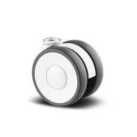 5920POH065L51-W 50 Kg Swivel 65mm Twin Wheel Polyamide
