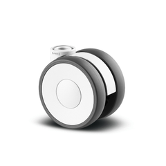 5920POH065L51-W 50 kg Swivel 65mm Twin Wheel Polyamide