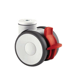 5947UAP125W11RB - 130 kg Swivel/Brake 125mm Twin Wheel Polyurethane