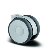 5920UAP100L51-11 100 Kg Swivel 100mm Twin Wheel Polyurethane