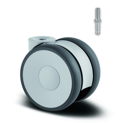 5920UAP100L51-11 100 kg Swivel 100mm Twin Wheel Polyurethane