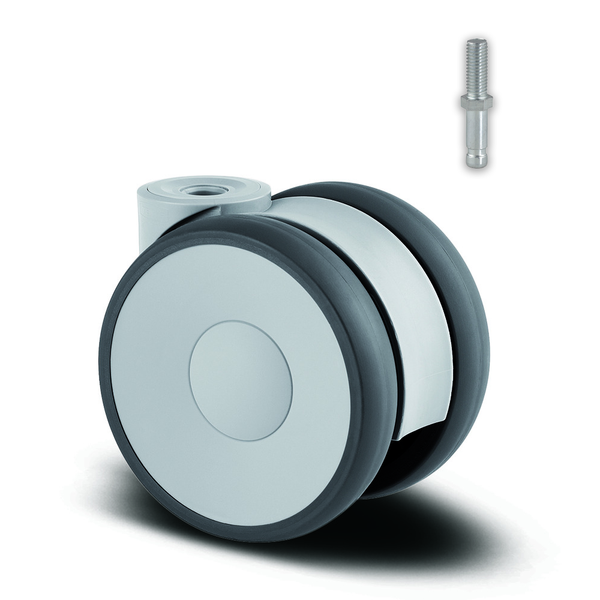 5920UAP100L51-11<span>100 Kg Swivel 100mm Twin Wheel Polyurethane</span>