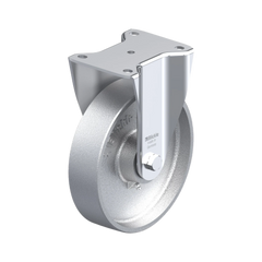 Blickle G Series 200mm Fixed Plate Cast Iron Castor - 900kg