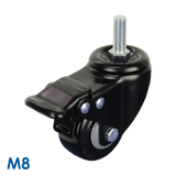 BPUQ50BHTB - 52 kg Swivel Bolt Hole Total Brake 50mm Polyurethane