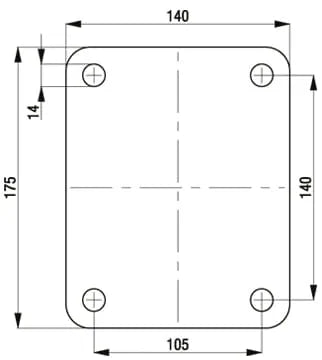 Blickle GSPO 200mm Ultra Heavy Duty Compressed Nylon Castor Series