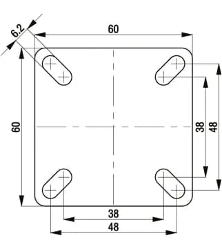 Blickle GSPO Compact Compressed Cast Nylon Castor Series