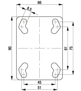 Blickle VSTH Compact Polyurethane Castor Series