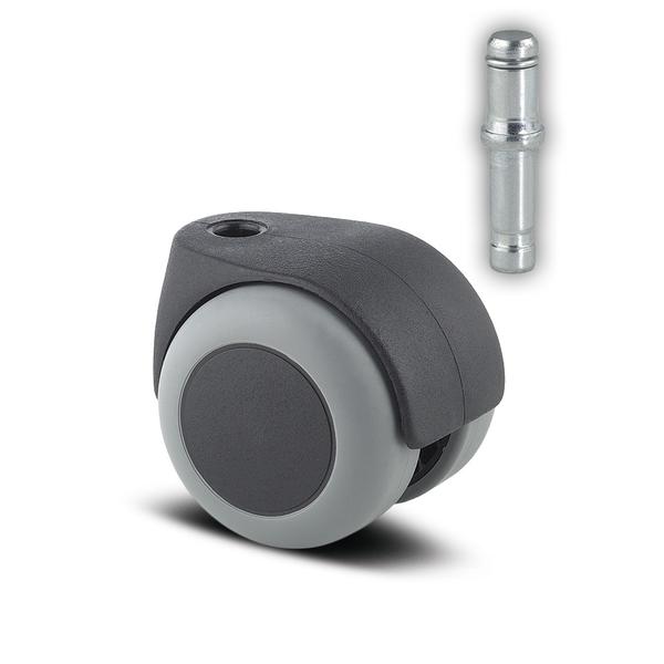 AA25PJI050L51-8 <span>40 Kg Swivel Wheel Brake 50mm Grey TPE</span>