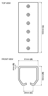 J-50 - 50MM Overhead Track Joiner