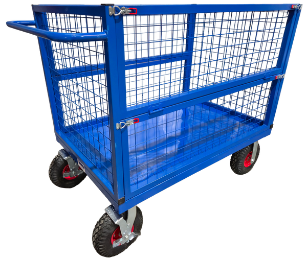 DWC500CAGE-PNEU <span>500g Folding Side Cage Trolley with Pneumatic Wheels </span><span style="color: #ff2a00;"><strong>In-store pickup required</strong></span>