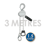 1.5/3m Aluminium Mini Lever Block - 0.25 to 1.5T