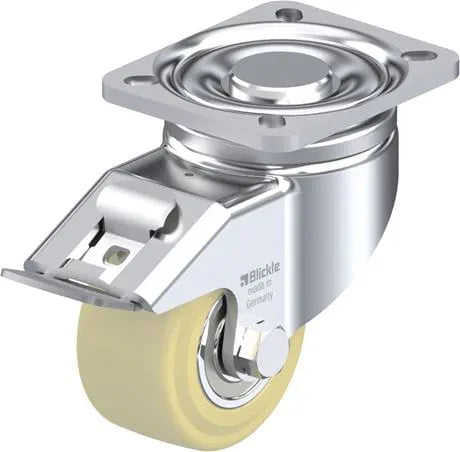 GSPO80 - LH-GSPO80K-FI <span>700 Kg Swivel Plate Total Brake 80mm Compressed Cast Nylon</span>