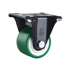 LHPUQ63FL - 400 kg Fixed 63mm Polyurethane
