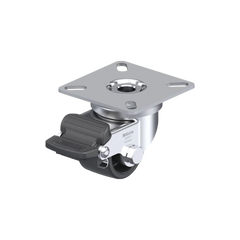 LPA-POA 35G-RA 75 kg Plate Mount Wheel Brake 35mm Plain Bore Nylon