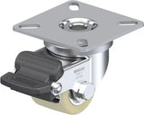 LPA-GSPO 35K-RA 100 Kg Plate Mount Wheel Brake 35mm Compressed Cast Nylon