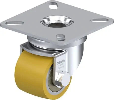 LPA-VSTH 35K 100 Kg Plate Mount Swivel 35mm Polyurethane on Steel