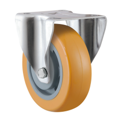 MIN125F-PU - 250 kg Fixed Plate 125mm Polyurethane