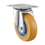 MIN100S-PU - 200 kg Swivel Plate 100mm Polyurethane