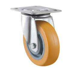MIN125S-PU - 250 kg Swivel Plate 125mm Polyurethane