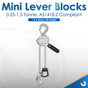 1.5/3m Aluminium Mini Lever Block - 0.25 to 1.5T