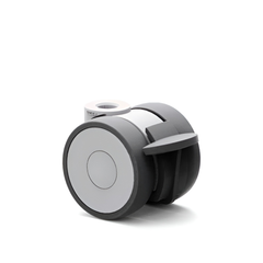 5925UAI050L51-G 50 kg Swivel/Brake 50mm Twin Wheel Polyurethane