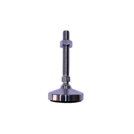 Heavy Duty 304 Stainless Steel Levelling Foot | 1200kg, Ø60mm Base, M12x90mm