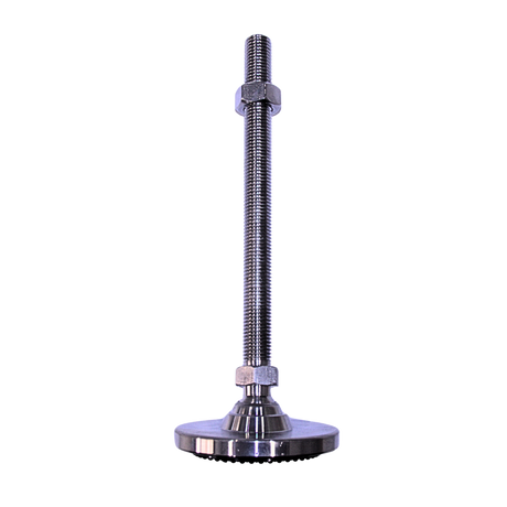 Heavy Duty 304 Stainless Steel Levelling Foot | 2000kg, Ø90mm Base, M16x190mm