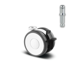 5925POH065W-BK 50 Kg Swivel/Brake 65mm Twin Wheel Polyamide