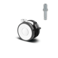 5925POH065W-BK 50 kg Swivel/Brake 65mm Twin Wheel Polyamide
