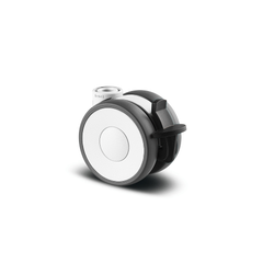 5925POH065W-BK 50 kg Swivel/Brake 65mm Twin Wheel Polyamide