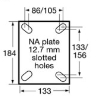 YSHWY400/YZFN 360 Kg Zinc Castor – Dandenong Wheels & Castors