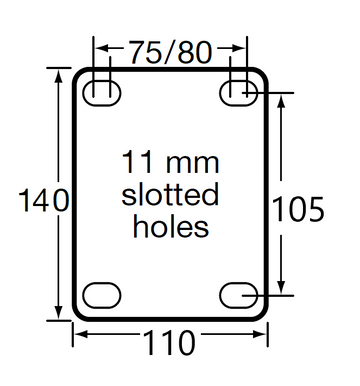 BH-G 150K 900 kg Fixed 150mm Cast Iron