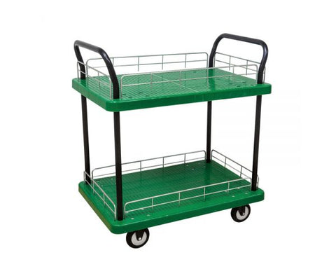 DWC300 TWO DECK <span>300 Kg Platform Trolley </span><span style="color: #ff2a00;"><strong>In-store pickup required</strong></span>