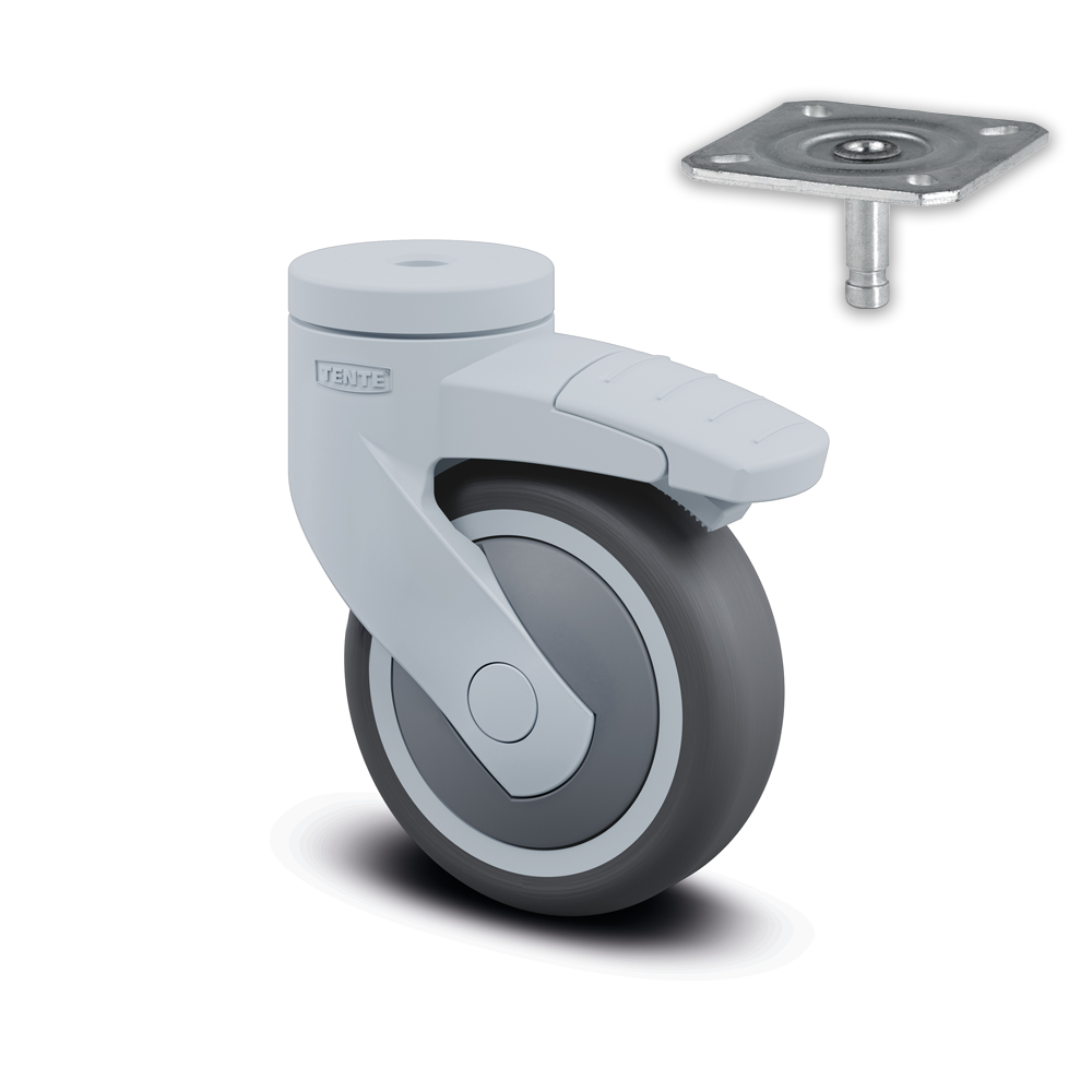 5225PJP075L51-G 75 Kg Bolt Hole Wheel Brake 75mm TPE