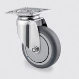 KSS07525-TPB 75 Kg Swivel Plate 75mm Stainless Steel Grey TPE