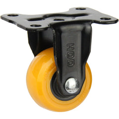 BPUA25F - 12 kg Fixed Plate 25mm Orange Polyurethane