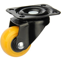 BPUA25S - 12 kg Swivel Plate 25mm Orange Polyurethane