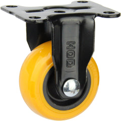 BPUA38F - 20 kg Fixed Plate 38mm Orange Polyurethane