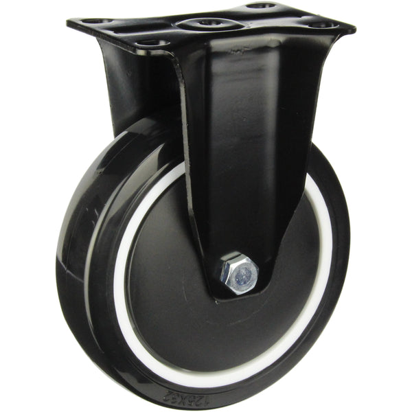 BPUQ125F <span>155 Kg Fixed Plate 125mm Polyurethane</span>