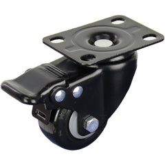 BPUQ50STB - 52 kg Swivel Plate Total Brake 50mm Polyurethane