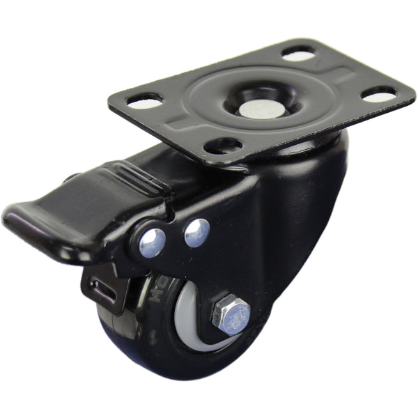 BPUQ50STB <span>52 Kg Swivel Plate Total Brake 50mm Polyurethane</span>